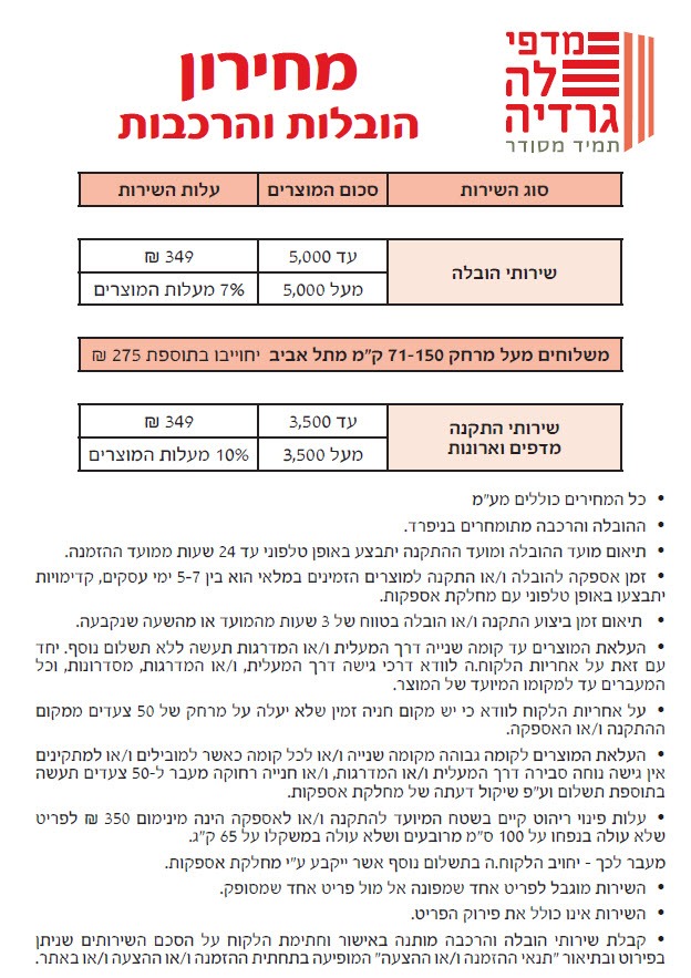 מדפי לה גרדיה